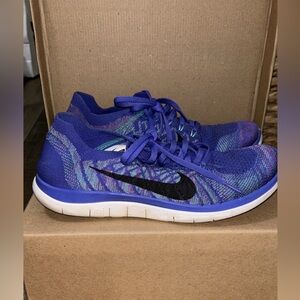 Nike Free 4.0 Flyknit Women’s Persian Violet Purple Running Shoes / Size 10